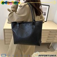ราคา APPORTUNIA Tote Bag, PU Solid Color Womens Handbag, Casual Crocodile Pattern Large Capacity Travel Organizer Shoulder Bag Daily Commuting (52663704272)