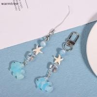ราคา Warmtree Y2K Blue Sea Fish ปลาดาวโทรศัพท์ Charms จี้น่ารักลูกปัด Handmade สาวหวานพวงกุญแจสําหรับกระเป๋ากล้องแขวนใหม่ (49162406346)
