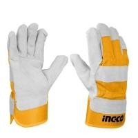 ราคา INGCO ถุงมือหนัง รุ่น HGVC01 ยางหุ้มข้อมือ เหมาะสำหรับ งานเครื่องจักรกล ถุงมือเซฟตี้ อิงโก้ Ingco (26579892513)