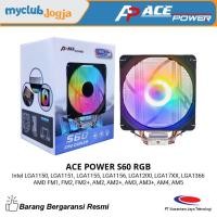 ราคา ACE POWER S60 RGB 6 Heatpipe ฮีทซิงค์พัดลม CPU Cooler Intel AMD คอมพิวเตอร์ PC (57907669257)