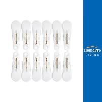 ราคา PLIM กิ๊บหนีบผ้า POP แพ็ค 12 ชิ้น สีขาว จัดส่งโดย HomePro (12738184833)