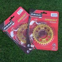 ราคา สเตอร์หลังกลึง(TAC/OSAKI)(420)WAVE-125R,S,I/W110INEW/W125INEWปลาวาฬ2012-17/MSX 32Tเจาะรู ชุบทอง (7278176560)