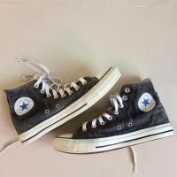 ราคา Converse all star scratch hi Black รองเท้าคอนเวิร์สหุ้มข้อรุ่นคลาสสิคสีดำเนื้อผ้ายีนส์ มือสอง (795004003)