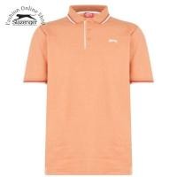 ราคา เสื้อยืดโปโลผู้ชาย Slazenger Tipped ไซส์ยุโรป (สี Marl สีส้ม) (44854189490)