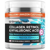ราคา Anti-Aging Face Moisturizer with Retinol, Collagen & Hyaluronic Acid - Made in USA - Moisturizer Face Cream for Women & Men - Firming & Hydrating Neck Cream - Day & Night Skin Care (43180595498)