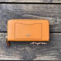 ราคา COACH crossgrain zip around wallet (288831306)