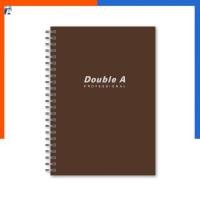 ราคา สมุด จดบันทึก สันห่วง มีเส้นบรรทัด ขนาด A5 Double A หนา 70 แกรม 40 แผ่น ดับเบิ้ลเอ รายงาน US.Station (29303388541)
