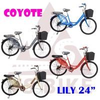 ราคา จักรยานแม่บ้าน 24 นิ้ว COYOTE LILY (ประกอบแล้ว 80%) (20784634564)