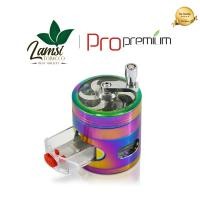 ราคา เครื่องบดสมุนไพร YongBang โครงสร้าง 4 ชั้น สี มือหมุน ขนาด 63mm Grinder เครื่องบดยาสูบ (15492299690)