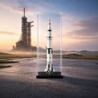 ราคา สั่งตัดตามขนาด! กล่องใส่เลโก้ Lego 92176 NASA Apollo Saturn V กล่องอะคริลิคใส ตู้โชว์จรวดนาซ่า (57462295738)
