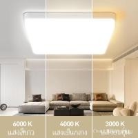 ราคา 【สต๊อกพร้อม/COD】โคมไฟเพดาน LED ไฟเพดานLED แบบบางพิเศษ สดใสสุดๆ ไฟติดเพดาน แบบบางเฉียบ กันแมลง กันน้ำ โคมไฟ Led ทรงสี่เหลี่ยม 20W 30W 40W 50W สไตล์โมเดิร์น สําหรับห้องนอน ห้องครัว ห้องนั่งเล่น (2479151