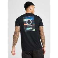 ราคา Fred Perry Back Blur Graphic T-Shirt in Black (29888240582)