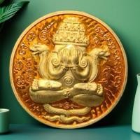 ราคา เหรียญปิดตาพังพระกาฬ โคตรเศรษฐี สัตตะลงยาเหลือง รก.64 No.52 องค์พ่อจตุคามรามเทพ พระแท้ เกจิดัง (24142138705)