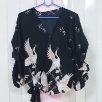 ราคา เสื้อแฟชั่น ลายนกกระเรียน (1666823373)