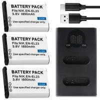 ราคา Original 1850mah EN-EL23 ENEL23 EN EL23 แบตเตอรี่สําหรับ Nikon COOLPIX P900 P900s P610 P610s P600 B700 S810c กล้อง (47962886534)