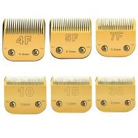 ราคา 7FC/5FC/4FC/#10/#15/#30/#40 ที่ถอดออกได้สัตว์เลี้ยงสุนัข Clipper เซรามิค Pro ใบมีดชุดสําหรับ Andis,Oster A5,Wahl KM10 Series Clippers (27435393598)