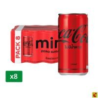 ราคา โค้ก ซีโร่ น้ำอัดลม ไม่มีน้ำตาล 180 มล. x 8 ชิ้น (45463314828)