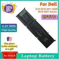 ราคา 11.4V 56WH 8FCTC แบตเตอรี่แล็ปท็อปสําหรับ DELL G15 5510 5511 5520 5515 5521 Series สําหรับ DELL XPS 15 9500 G7 15 7500 Series (55662849466)