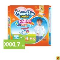 ราคา มามี่โพโค แพ้นท์ แฮปปี้ ออลเดย์ดราย กางเกงผ้าอ้อมเด็ก XXXL แพ็ค 7 ชิ้น (45464067827)