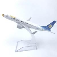 ราคา [16cm] โมเดลเครื่องบิน นกแอร์ ขาว-ฟ้า NokAir 737 (Aircraft Metal Model) วัสดุทำจากเหล็ก พร้อมฐาน ของเล่น ของสะสม (8388057795)