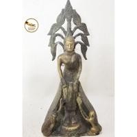 ราคา พระประจำวันพุธกลางคืน ทองเหลือง ปางป่าเลไลย หน้าตัก 5" ทำผิวเก่า​ปัดหน้าทอง (20219725247)