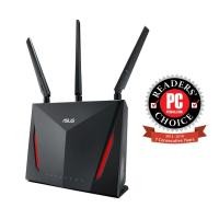 ราคา ASUS RT-AC86U AiMesh for Mesh Wifi AC2900 Dual Band Gigabit WiFi Gaming Router with MU-MIMO, AiProtection Pro network (7536059164)