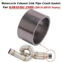 ราคา 1pcs Slip On For Kawasaki Z800 2013 - 2016 2017 Motorcycle Exhaust Pipe Gaskets Modify Middle Tube (49204994137)
