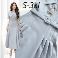 ราคา LD268 ชุดสีฟ้า ชุดเดรส ชุดยาว ชุดวันแม่ เดรสฟ้า งานป้าย (25146179701)