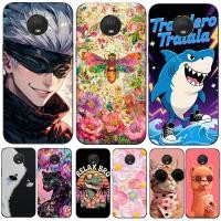 ราคา สําหรับ Motorola Moto E4 PLUS เคสโทรศัพท์ซิลิโคนอ่อนนุ่มป้องกันสีดํา Tpu กรณีดอกไม้น่ารักความงามแมวฉลามสุนัข (51912808173)