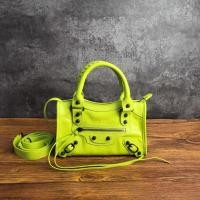 ราคา Balenciaga Balenciaga Ladies city หนังแกะ mini Motorcycle Bag Shoulder Messenger Bag Handbag (56764262412)
