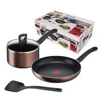 ราคา ชุดหม้อกระทะ Tefal ผิวเคลือบกันติด ใช้ได้กับเตาทุกประเภท Day by Day Set รุ่น G143S495 - ชุดกระทะ กะทะtefal กระทะTefal (16256812274)