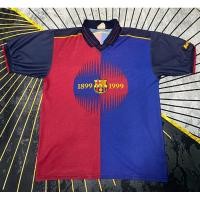 ราคา FC Barcelona 1999/2000 (Home) Centenary Rogers เสื้อแท้ ชื่อ เบอร์ Rivaldo #11 มือ 2 (27817742473)