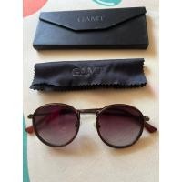 ราคา แว่นกันแดด GAMT ขนาด54MM. ทรงกลมสีชา GAMT Circle Brown Color Fashion Designer Retro Style 54mm. Sunglasses. (25892547109)