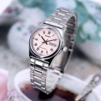 ราคา นาฬิกา Casio รุุ่น LTP-V006D-4B นาฬิกาข้อมือสำหรับผู้หญิง สายสเตนเลสสตีล หน้าปัดสีชมพู-ของแท้ 100% ประกันสินค้า 1ปีเต็ม (6475502013)