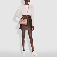 ราคา ของแท้% Coach Mini Sierra Satchel in Signature Canvas with Strawberry 72752 (23578140360)