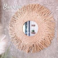 ราคา บ้านหวาย - กระจกกรอบฟางหญ้า ขนาด 22 นิ้ว กระจกตกแต่งผนัง กระจกตกแต่งห้องนอน กระจกตกแต่งห้องนั่งเล่น (27886975009)