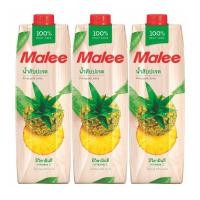 ราคา มาลี น้ำสับปะรด 100% ขนาด 1000มล. แพ็ค 3 กล่อง Malee 100% Pineapple Juice 1000 ml. Pack 3 (7047850203)