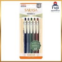ราคา Zebra Gel Ballpoint Pen Sarasa Clip 0.5mm Vintage Color 5 Color Set N JJ15-5C-VI-N Fuji JapanDirect (51512565746)
