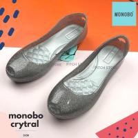 ราคา Monobo รองเท้าคัชชูแบบสวมยาง รุ่น crystal (18406379776)