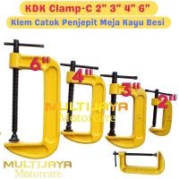 ราคา KDK Clamp-C 2" 3" 4" 6" 6" 2 3 4 นิ้ว Table Iron Wood Clamp Vise เครื่องมือ CLAMP (18461808668)