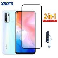 ราคา Vivo Y20 Y30 Y50 กระจกนิรภัย Vivo Y70s 2-in-1 คลุมทั้งหมดปกป้องหน้าจอฟิล์มเลนส์กล้องนุ่ม (41765719767)