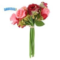 ราคา dgk43s3112ชิ้น/ล็อตประดิษฐ์ดอกกุหลาบช่อดอกไม้สีขาวสีชมพูไทยRoyal Roseดอกไม้ผ้าไหมตกแต่งบ้านงานแต่งงานDecor (25248182923)