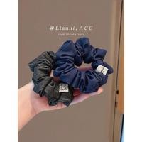 ราคา Retro Denim Blue Sausage Ring Medium Korean Style Lazy High Elastic Ponytail Rubber Band ins Blogger Same Style Hair Accessories Headdress (57901378237)