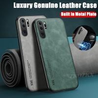 ราคา เคสหนังแกะแท้ พร้อมแผ่นโลหะในตัว สําหรับ Hauwei P30 Pro VOG-L29 L09 L04 HW-02L (24256147454)