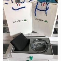 ราคา งานแท้100%Outlet​ เซต​กระเป๋าสตางค์​+เข็มขัด​ LACOSTE​ สุดคุ้ม (2655227811)