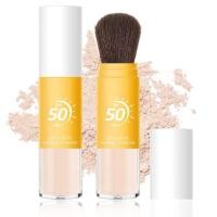 ราคา Mineral Sunscreen Setting Powder SPF 50, แป้งกันแดดสําหรับ Face & Scalp, Mineral Brush Powder Oil Control Loose Powder with Sunscreen Brush, Translucent Face Powder Lasting Ligh (49164503457)