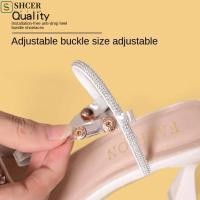 ราคา SHCER รองเท้าส้นสูงวงดนตรี, ข้อเท้าถืออุปกรณ์เสริมรองเท้าส้นรองเท้าเข็มขัด, Comfort Anti-slip Soft โปร่งใสรองเท้าส้นสูง Shoelaces รองเท้าแตะ (56863145338)