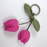 ราคา พวงกุญแจผ้า ดอกทิวลิปผ้า (3535600389)