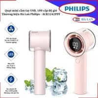 ราคา Philips Serial 3000 Mini Handheld Fan ACR3242PPF Strong Cooling 3000mAh แบตเตอรี่ชาร์จ USB (49664358944)
