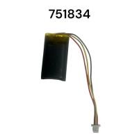 ราคา darmoshark m3s pro M3 751834 802035 510mAh แบตเตอรี่สำหรับเม้าไร้สาย แบบเข้าหัว 3 pin ขนาด sh1.0 (40072566639)